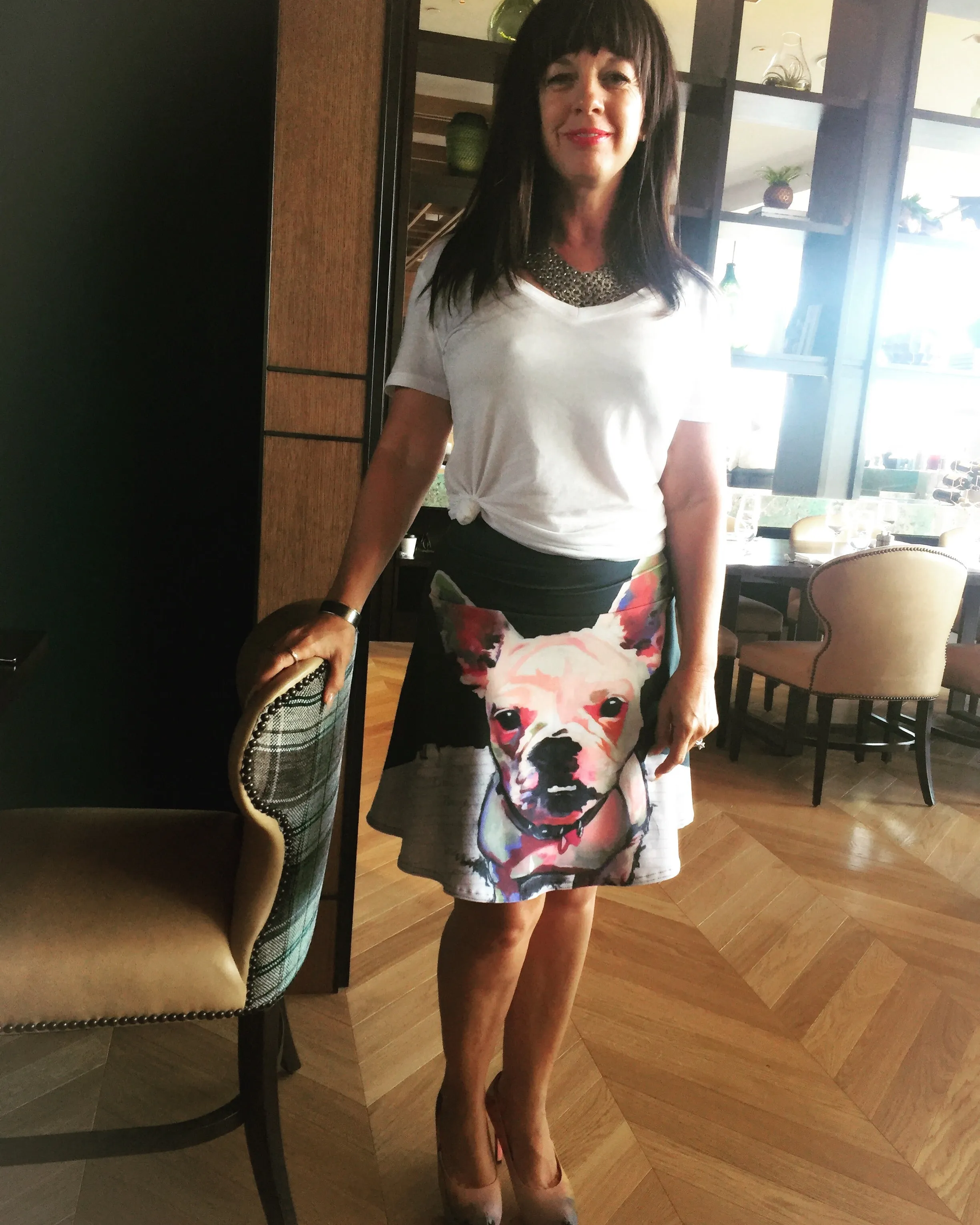 Flair skirt - French Bulldog