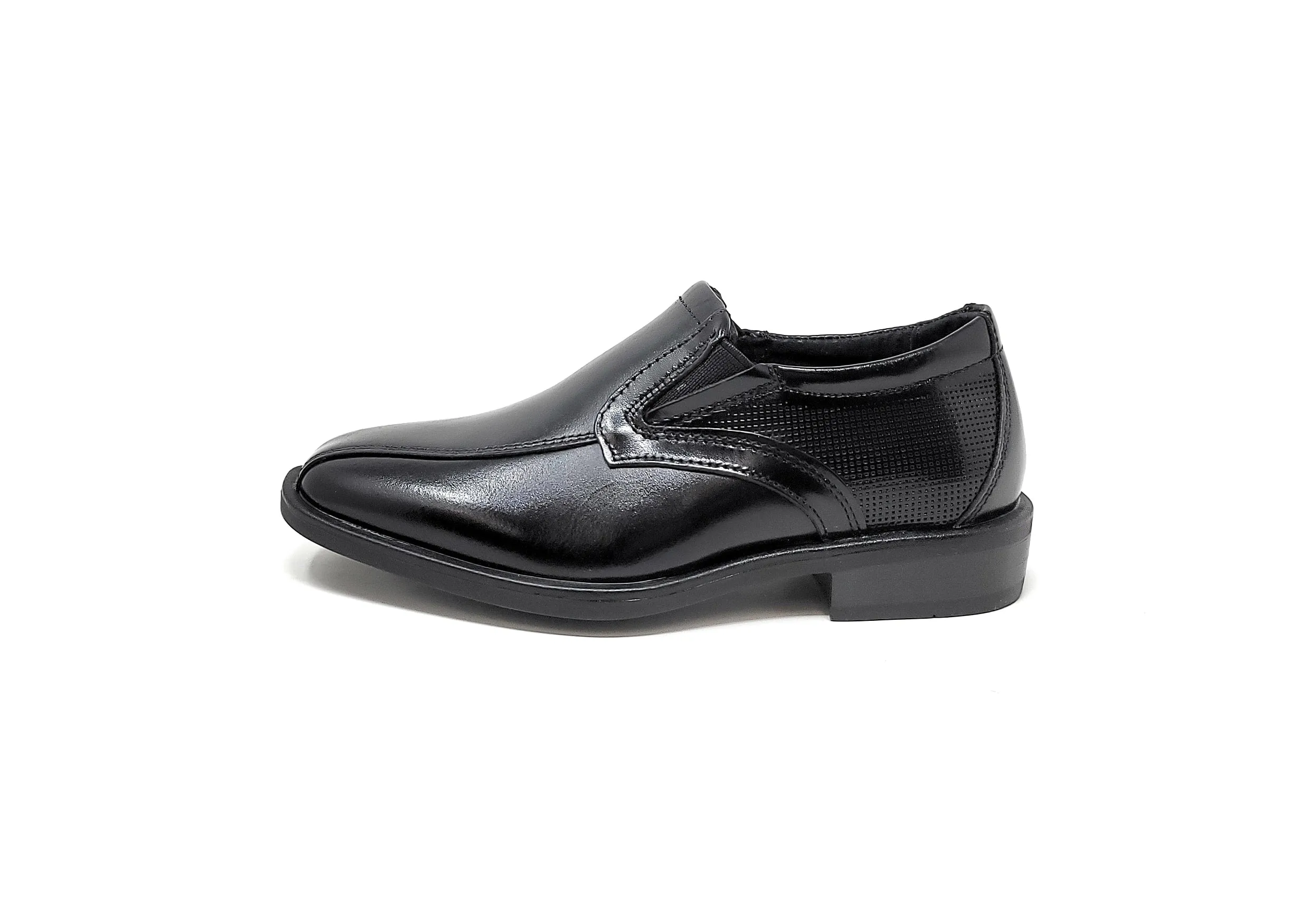 Florsheim Little Kids Postino Bike Toe Slip Slip-On Black Shoes