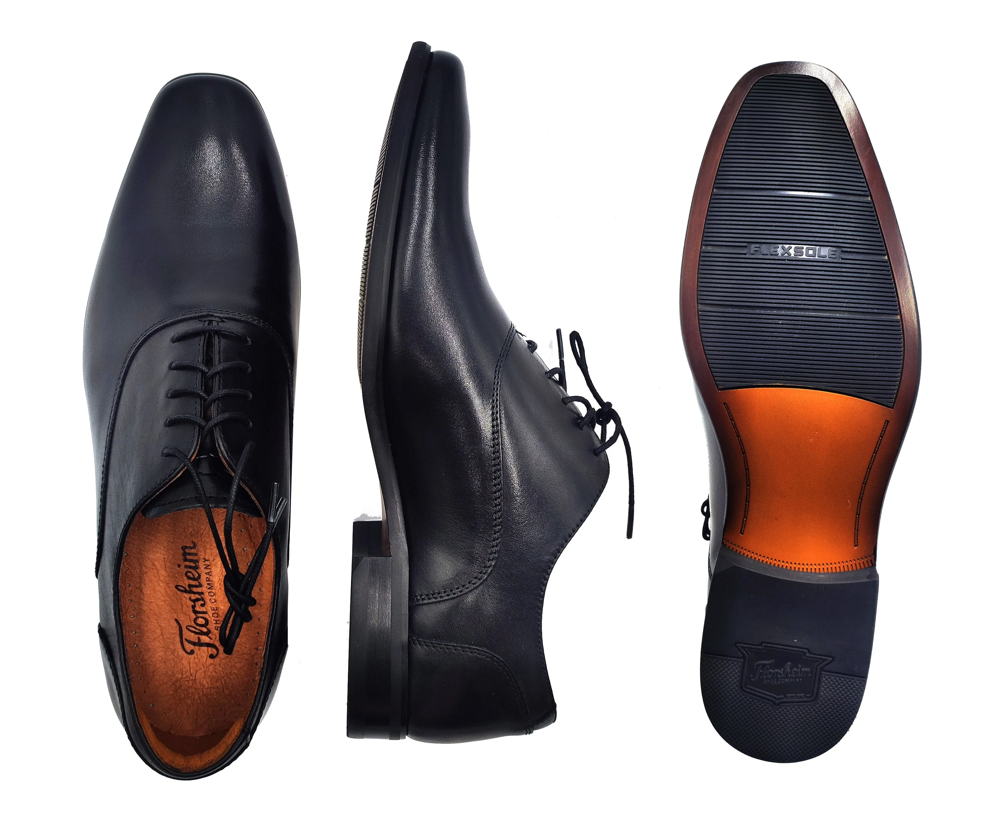 FLORSHEIM,CAP TOE-LACE UP-SHOES-POSTINOCT15175-BLACK