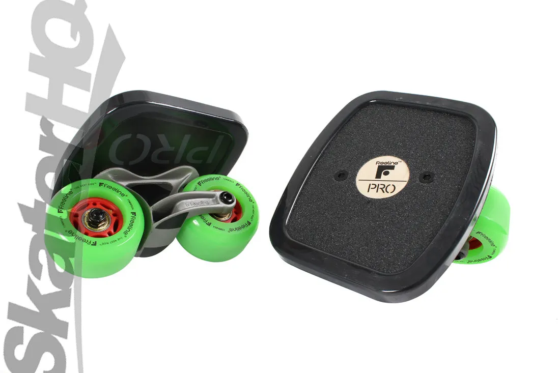 Freeline Pro Skates Green/Wood w/ Pro Edge Guards