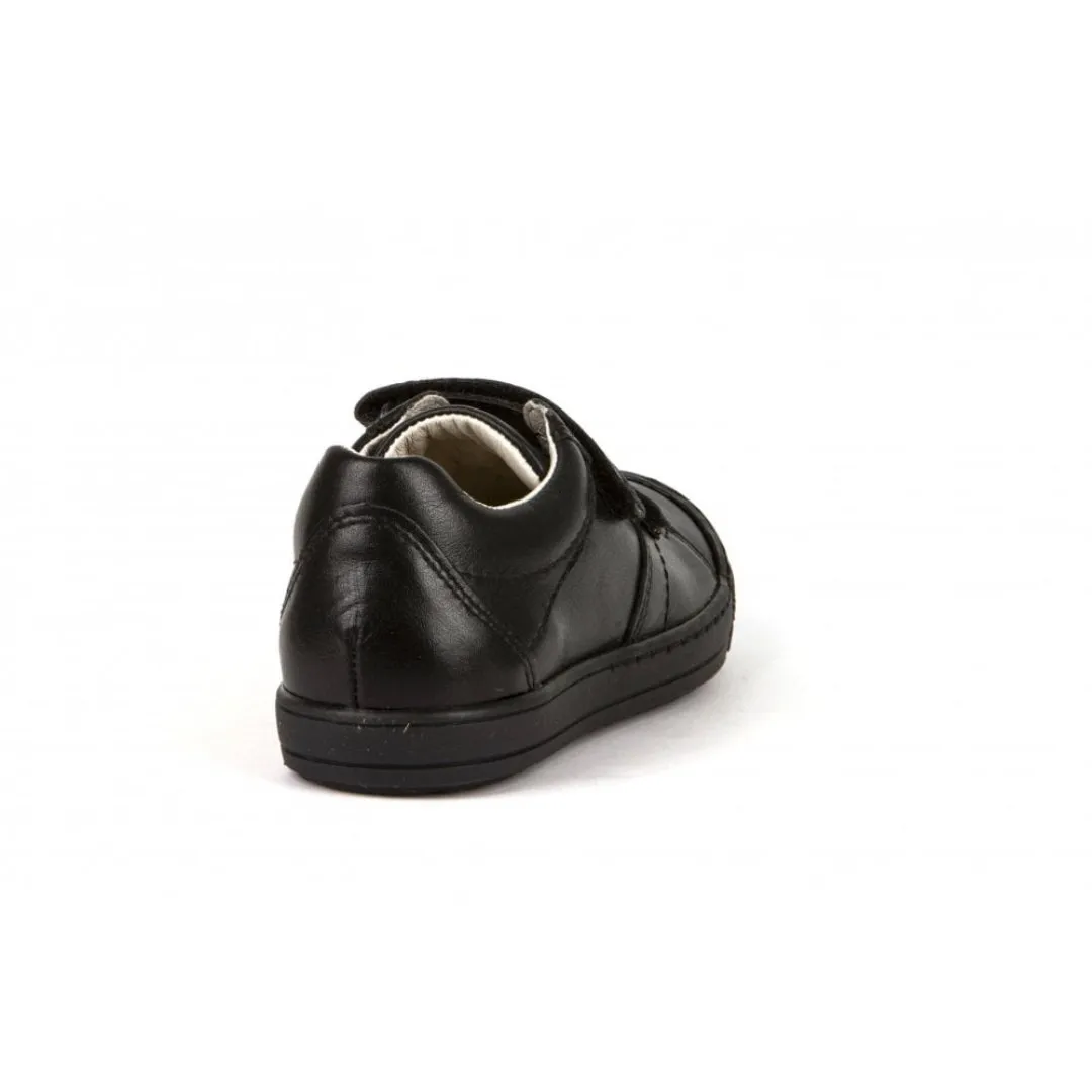 Froddo: Luka Velcro School Shoes - Black Leather