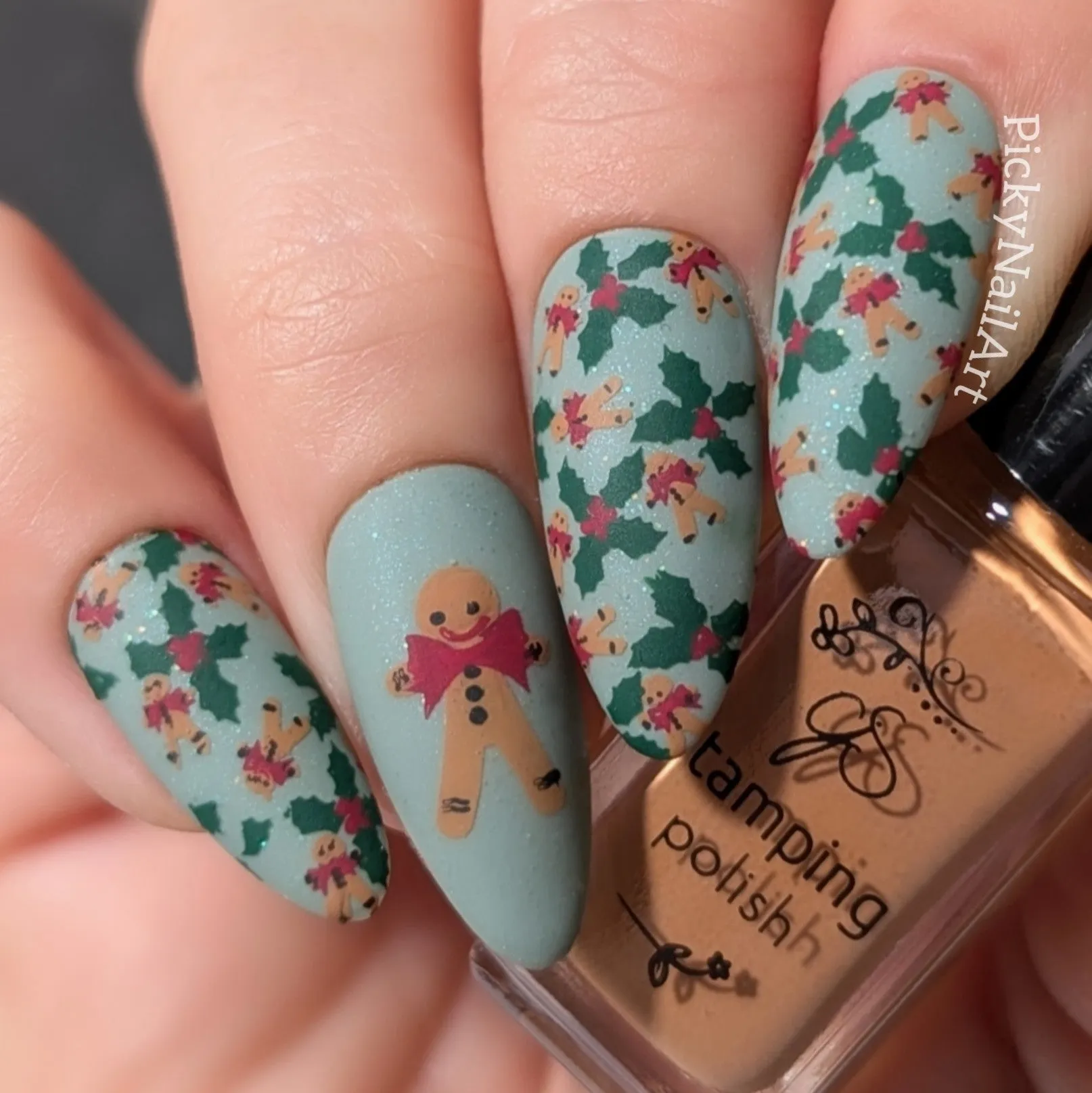 Gifts, Glides, and Holly Vibes - Wallpaper (CjSC-88) Steel Nail Art Layered Stamping Plate