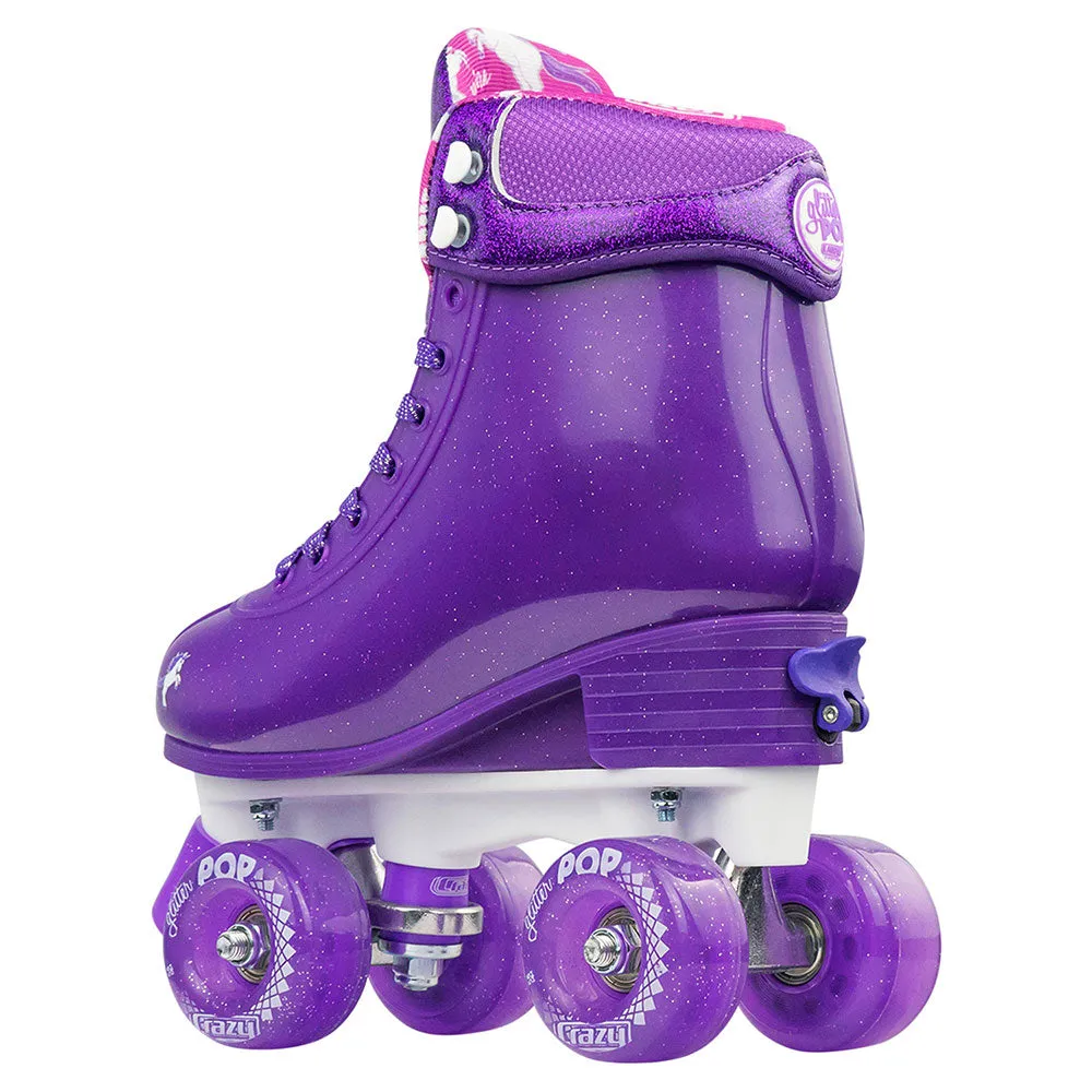 GLITTER POP Purple - Size Adjustable Roller Skates