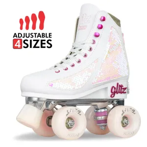 GLITZ Pearl - Size Adjustable Roller Skates