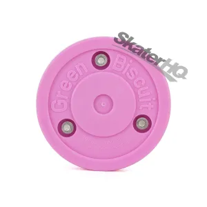 Green Biscuit Hockey Puck - Pink