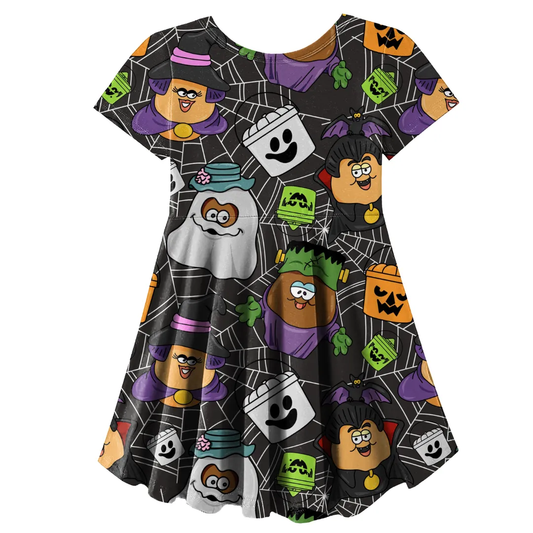 Halloween Nuggets Skater Dress