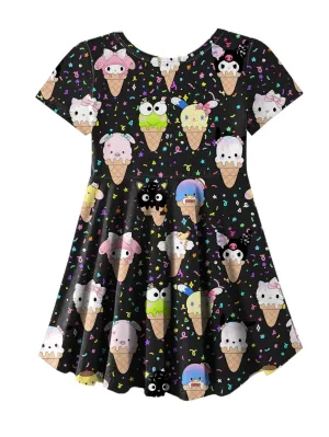 HK Icecream Black Dress