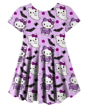 HK Mummy Kitty Skater Dress