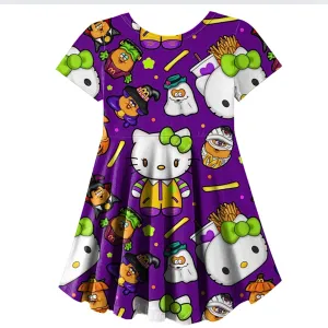 HK Purple Mashup Skater Dress