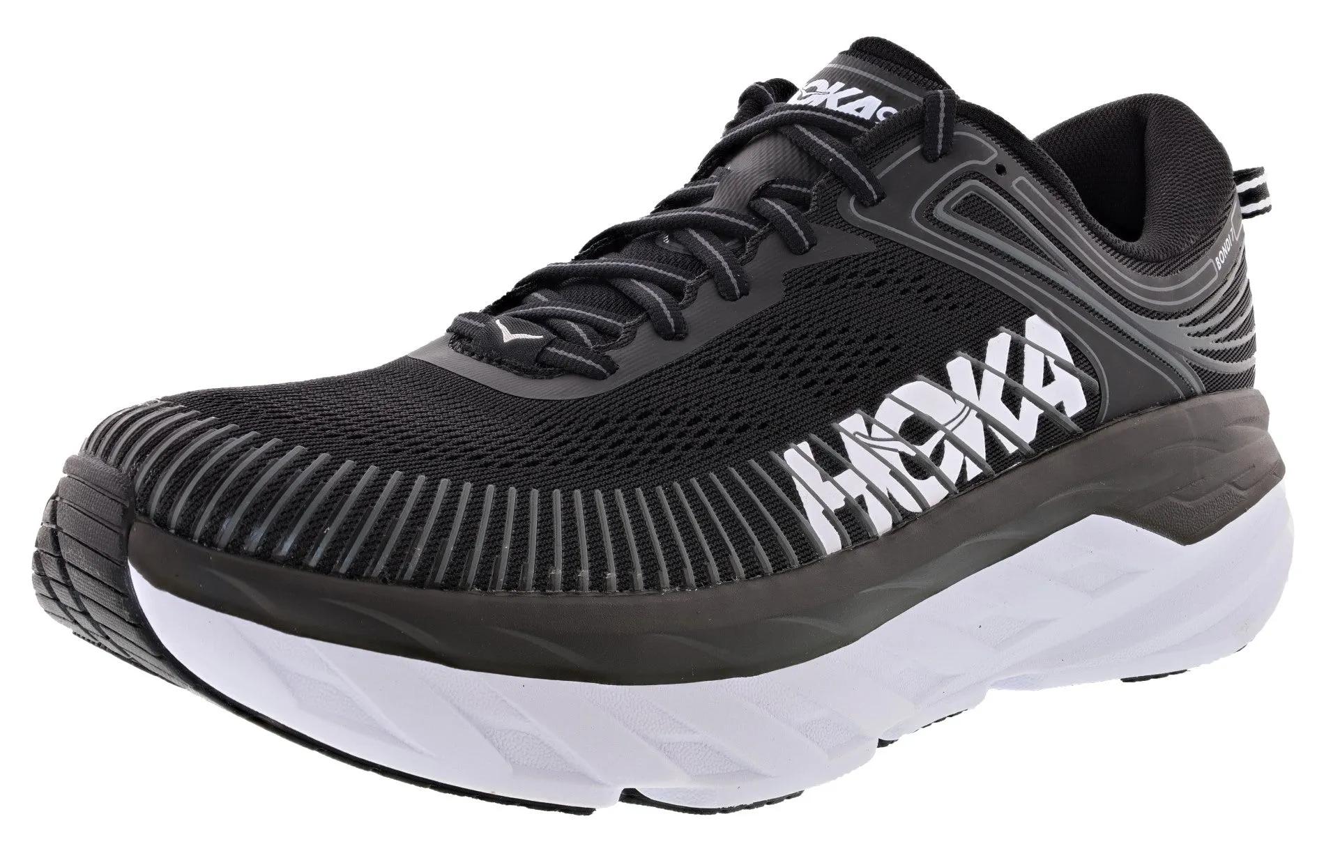 Hoka Men's Ultra Marathon Cushioned Running Shoes Bondi 7