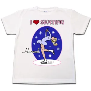 Ice Skating T Shirt - Layback Skater