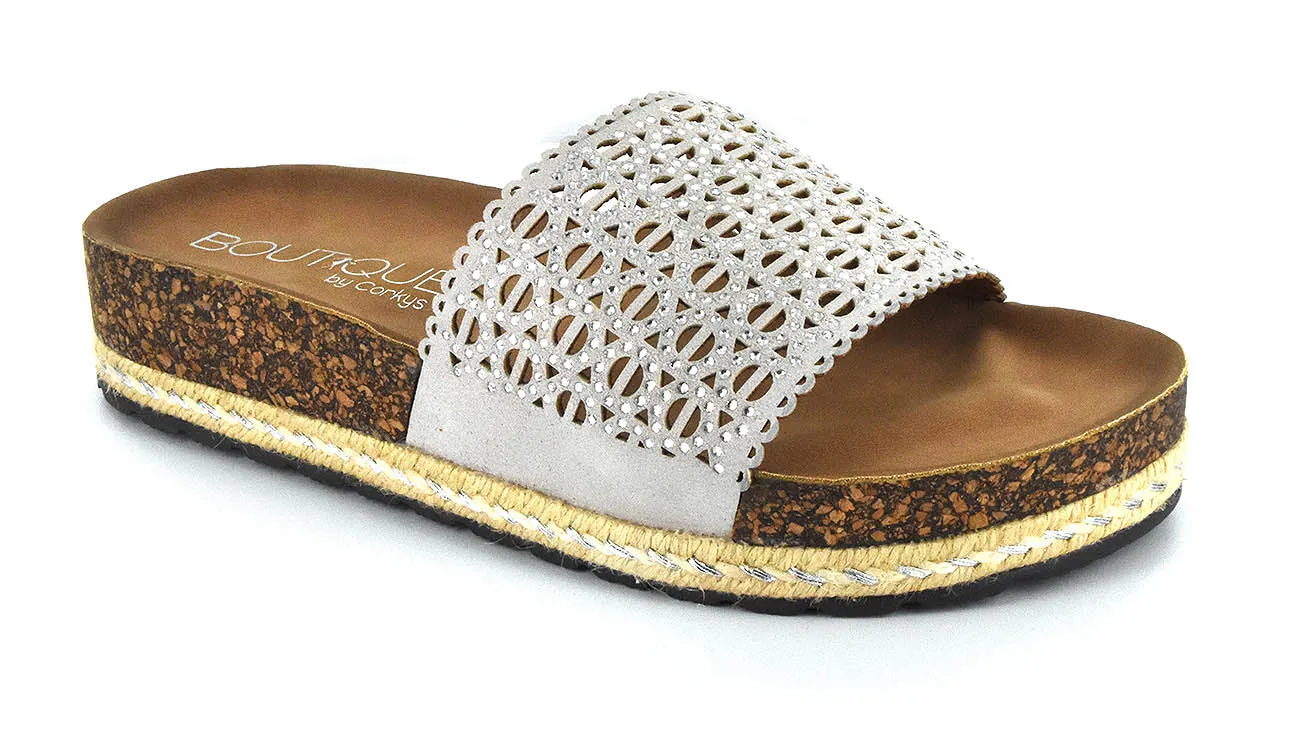 Laser Cut Slides with glitz | Boutique by Corkys - Elm