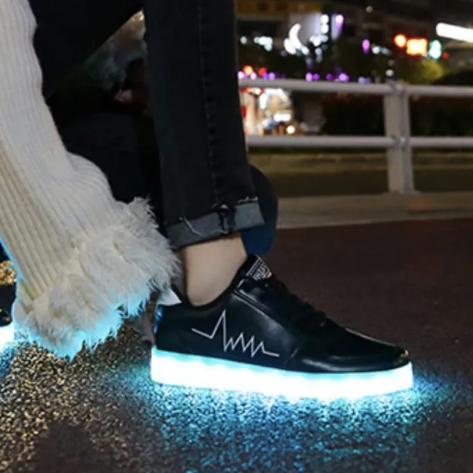 Led Shoes Black Beat  | Kids Led Light Shoes  | Led Light Shoes For Men  | Led Light Shoes For Women