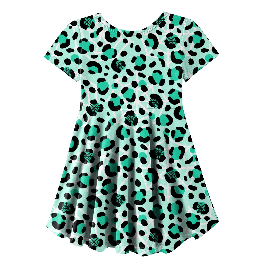 Leopard Webs Skater Dress