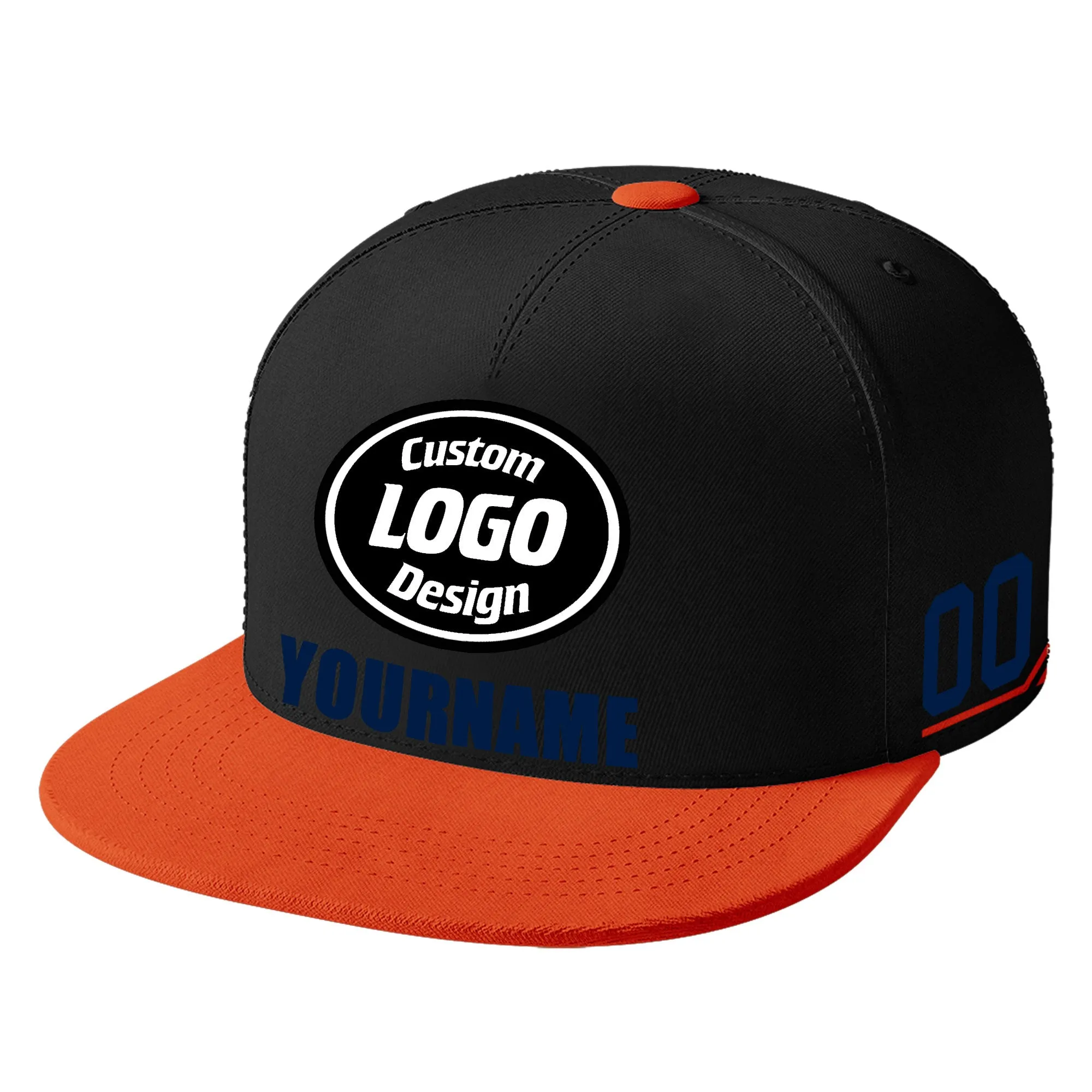 Luxury Gifts,Custom Black Orange Jersey MaxSoul Shoes and Hat Combo Offer Personalized ZH-bd0b007e-a