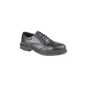 M9776A UNIFORM Mens Leather Safety Shoes Black