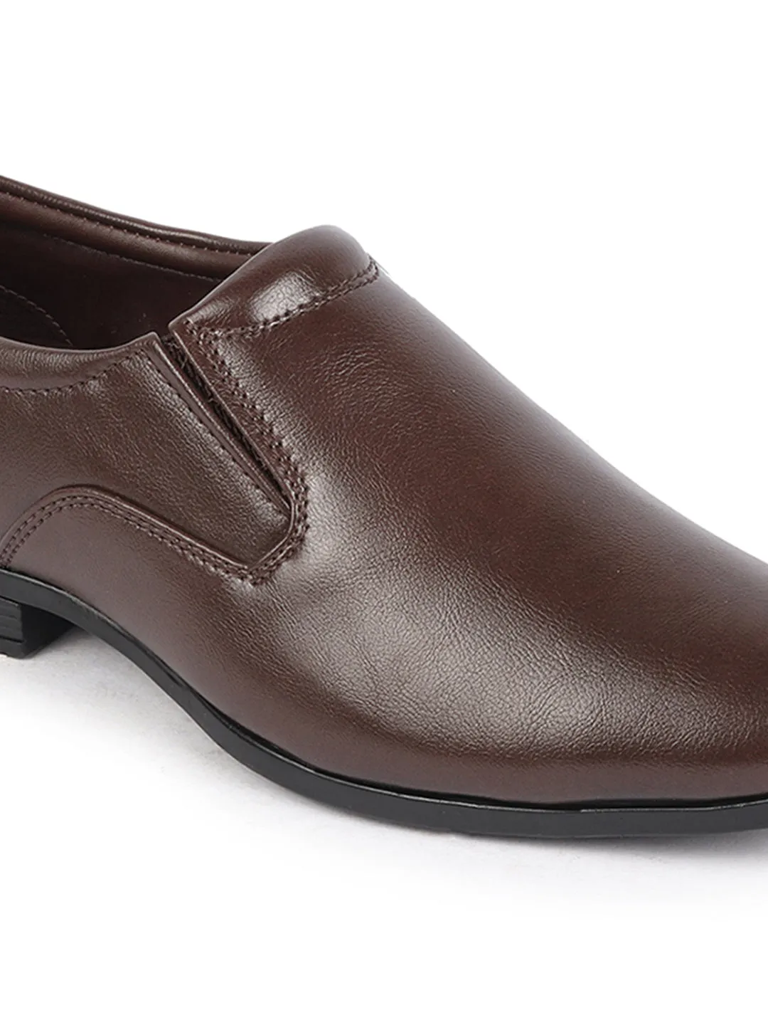 Men Brown Formal Office Meeting Slip On Shoes