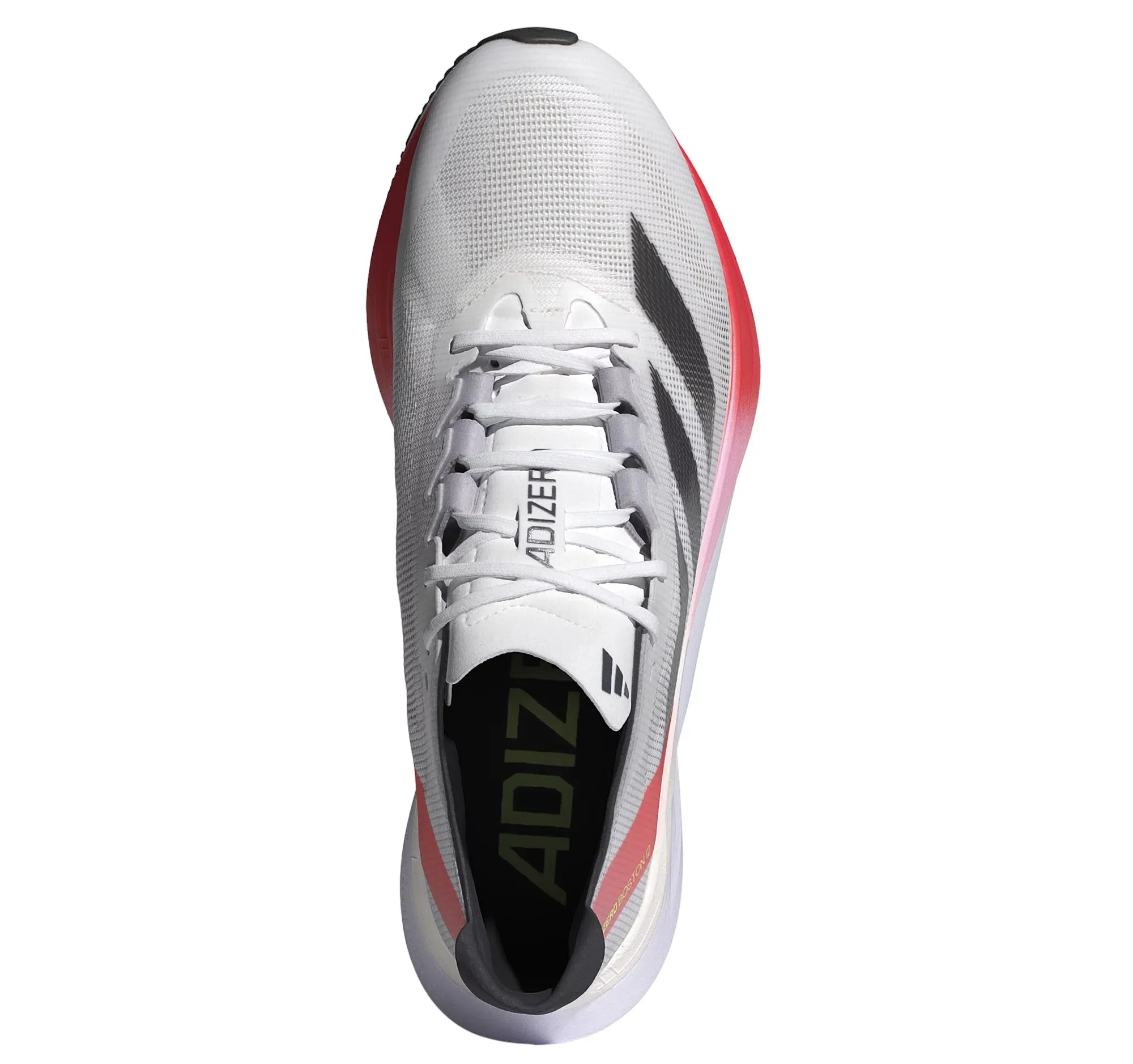 Men’s Adizero Boston 12 (Cloud White/Aurora Met/Solar Red)