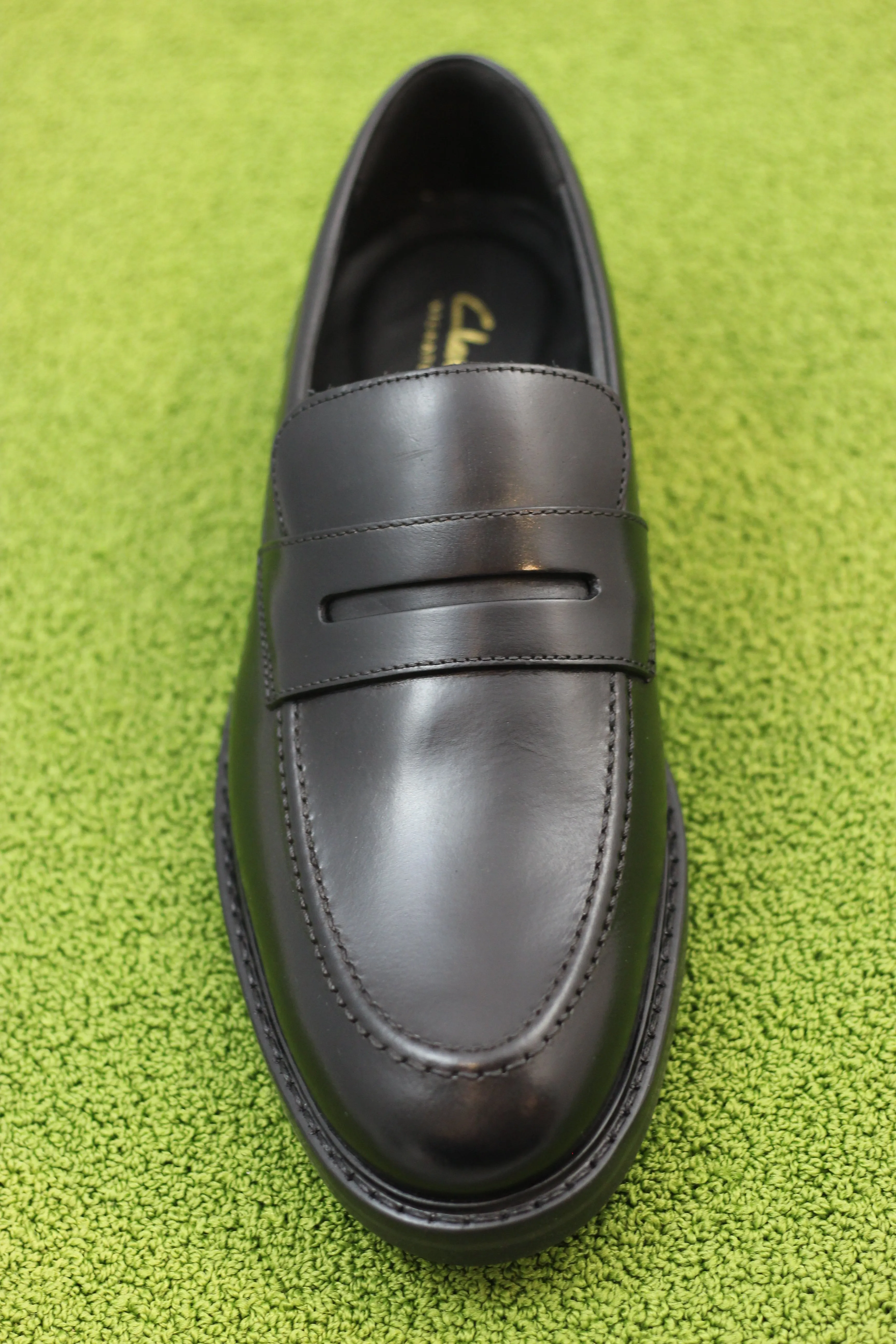 Men's Aldwin Step Penny Loafer - Black Leather