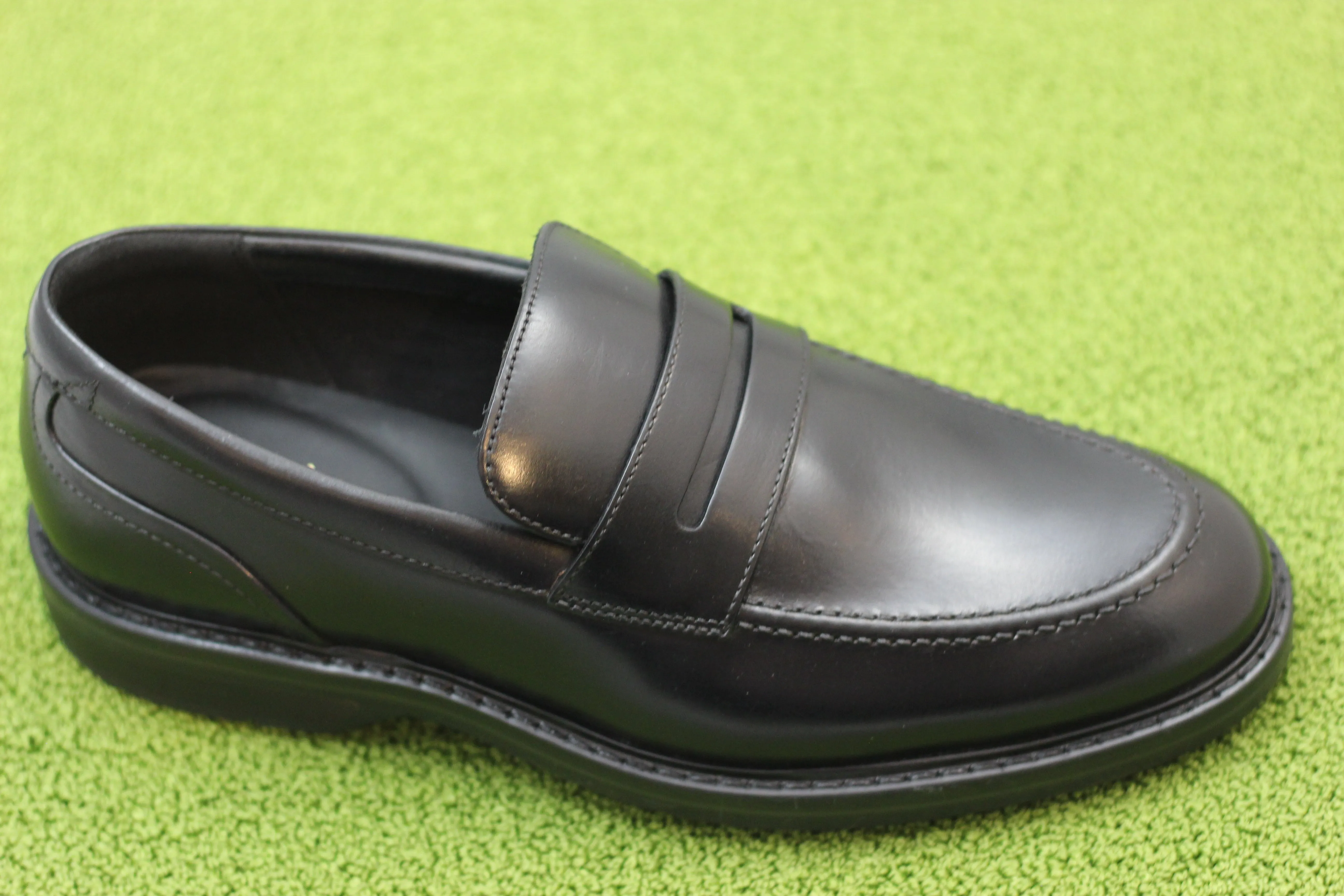 Men's Aldwin Step Penny Loafer - Black Leather