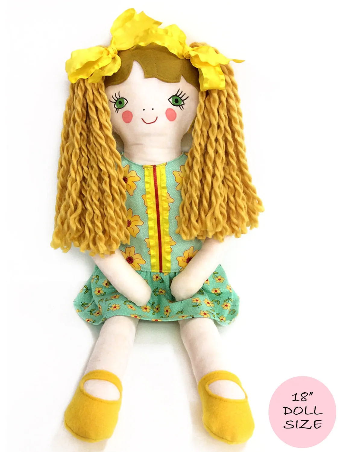 MILLY: 18 inch Doll Pattern - Fabric Doll Pattern, Rag Doll Pattern (T1204)