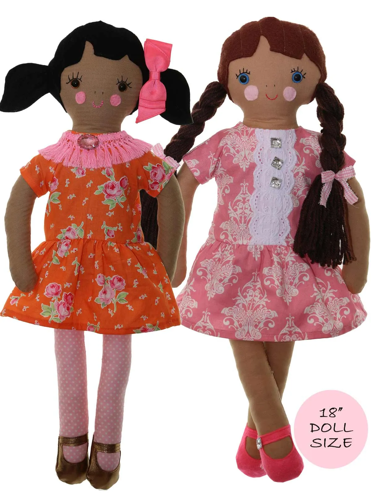 MILLY: 18 inch Doll Pattern - Fabric Doll Pattern, Rag Doll Pattern (T1204)