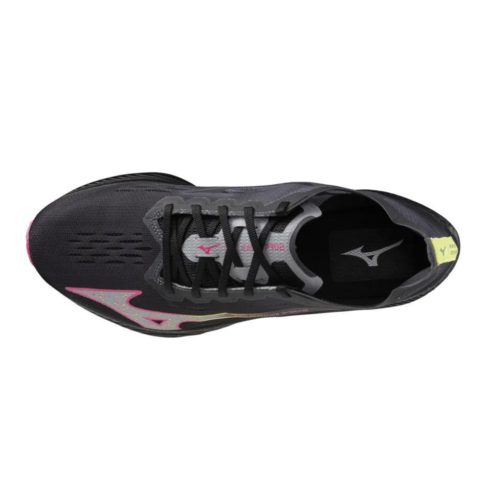 Mizuno Wave Rebellion Pro 2 Men's Running Shoes-Black/Silver/Pink/Tetra-AW24