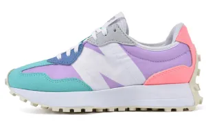 New Balance 327 Sneakers, Green/Purple/Pink