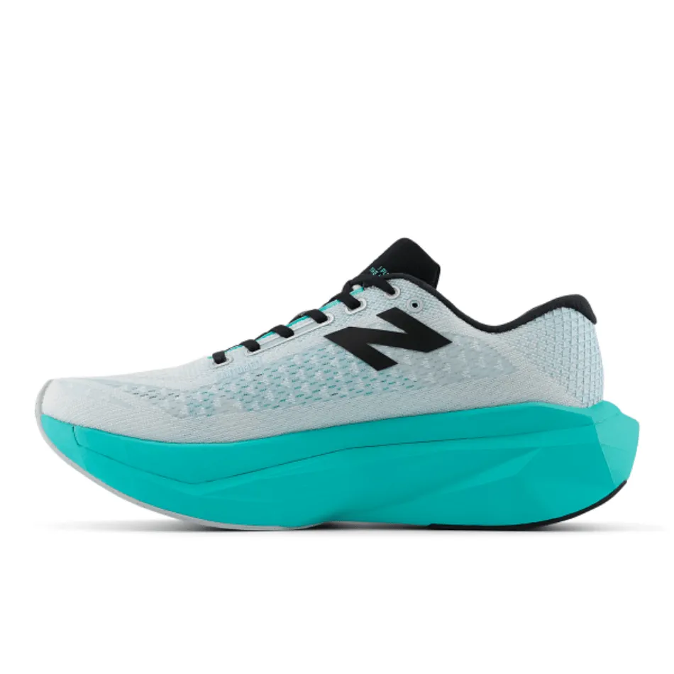 New Balance SuperComp Trainer v3 Men's Running Shoes White with Cyber Jade AW24