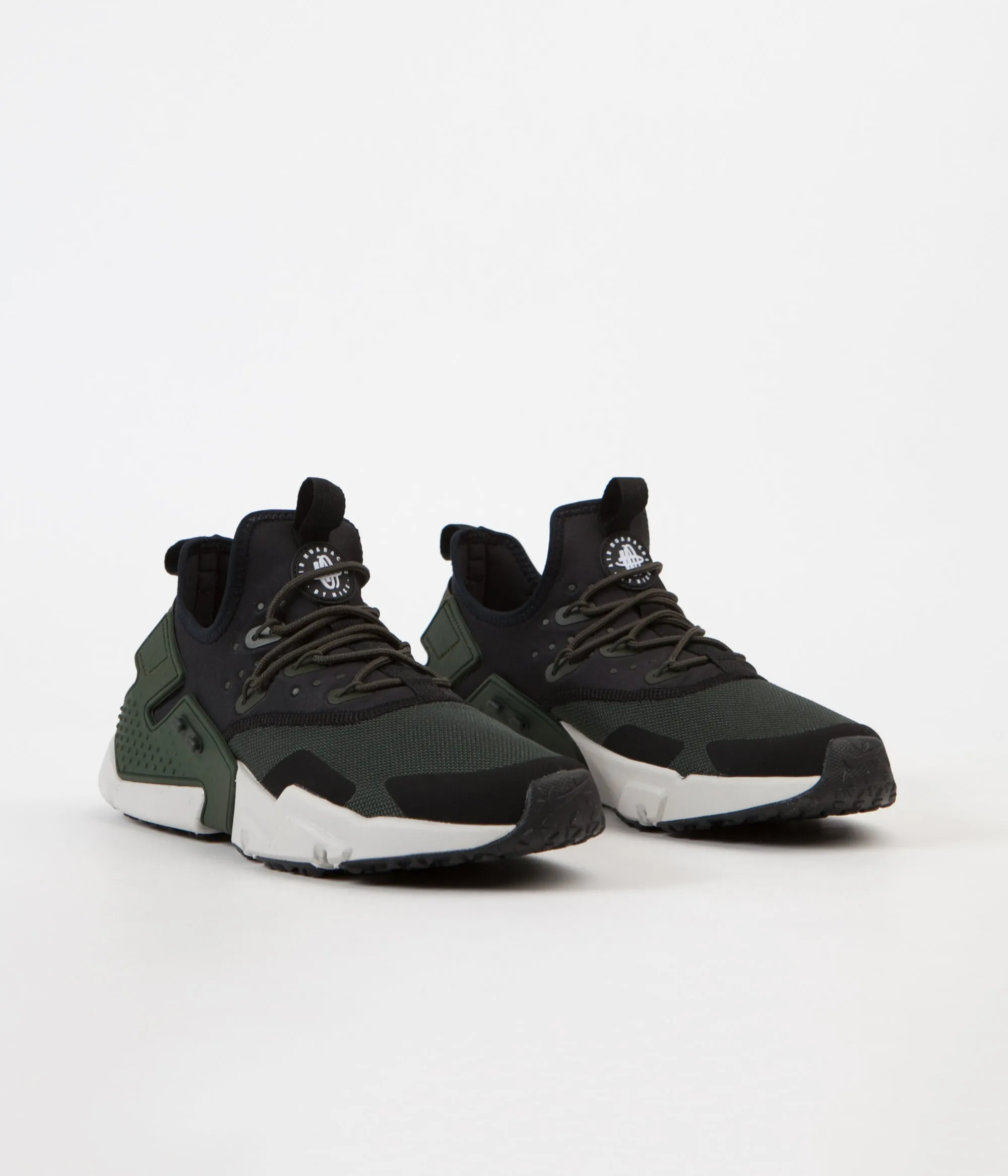 Nike Air Huarache Drift Shoes - Sequoia / Light Bone - Black - White