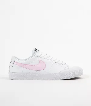 Nike SB Blazer Low XT Shoes - White / Prism Pink - Black - White