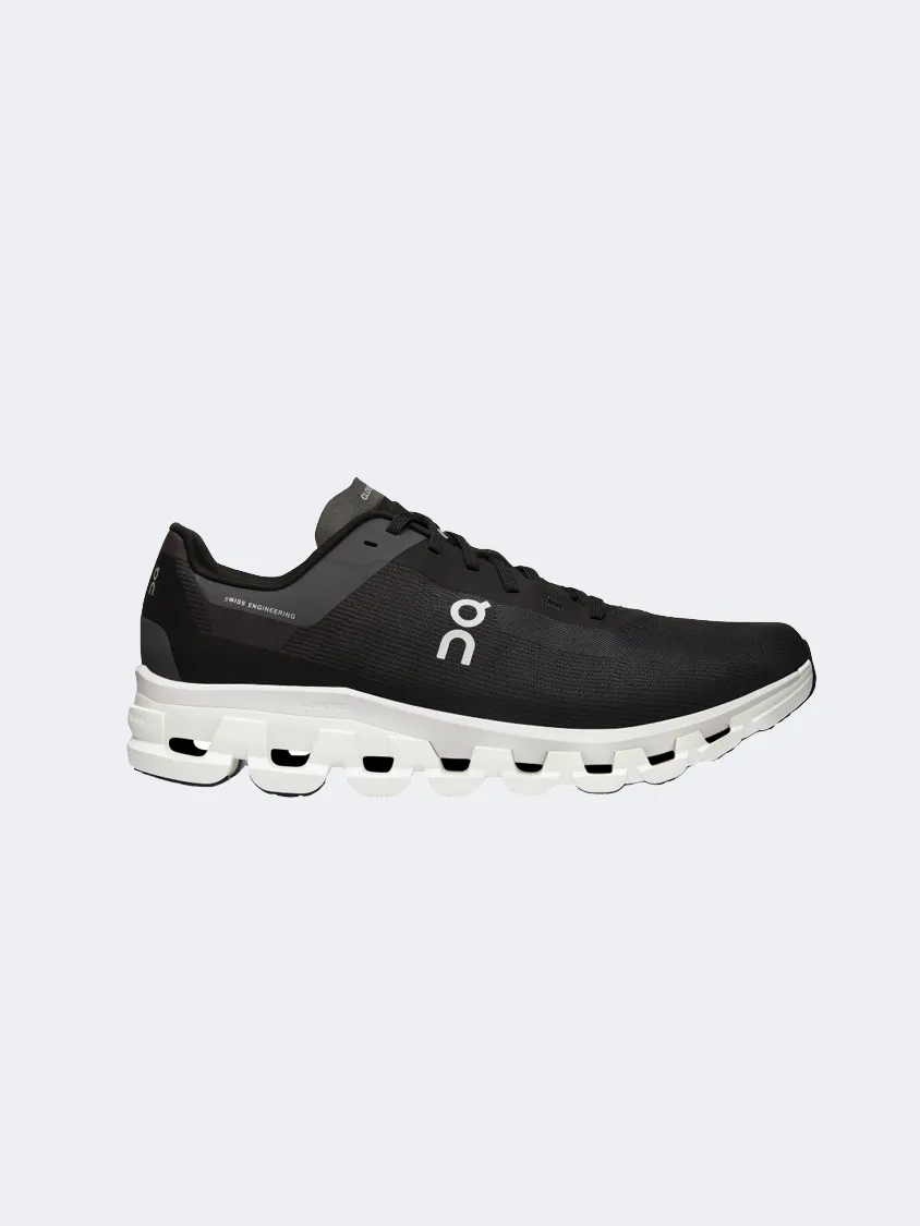 On Cloud Flow 4 Men Running Shoes Black/ White