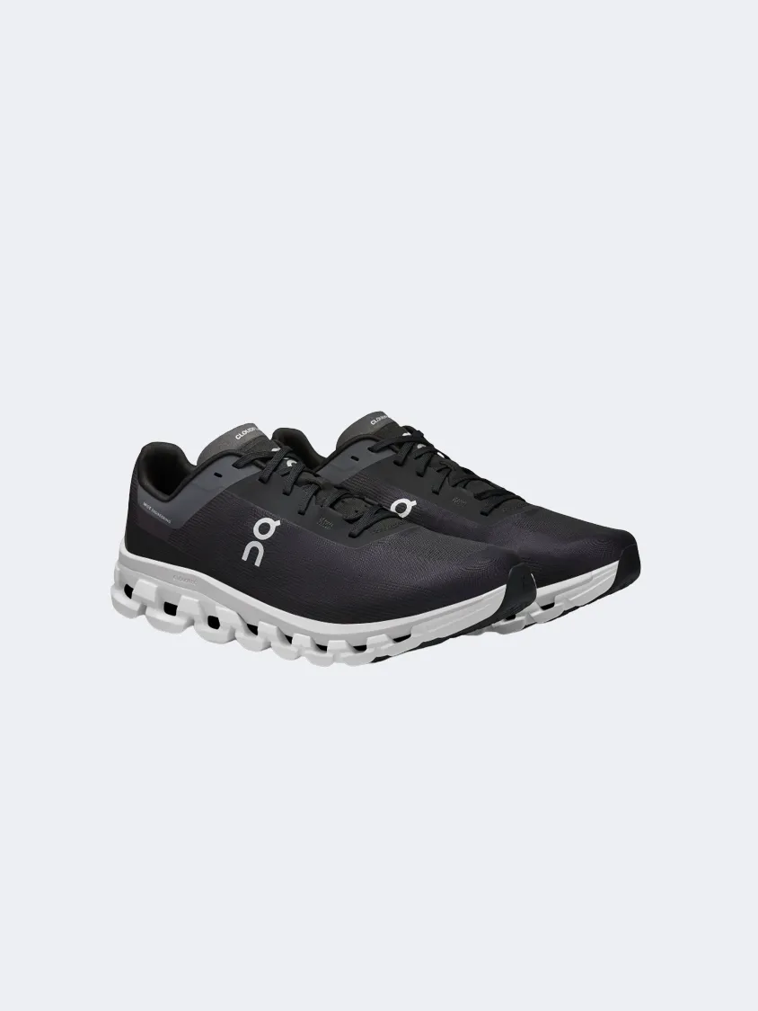 On Cloud Flow 4 Men Running Shoes Black/ White