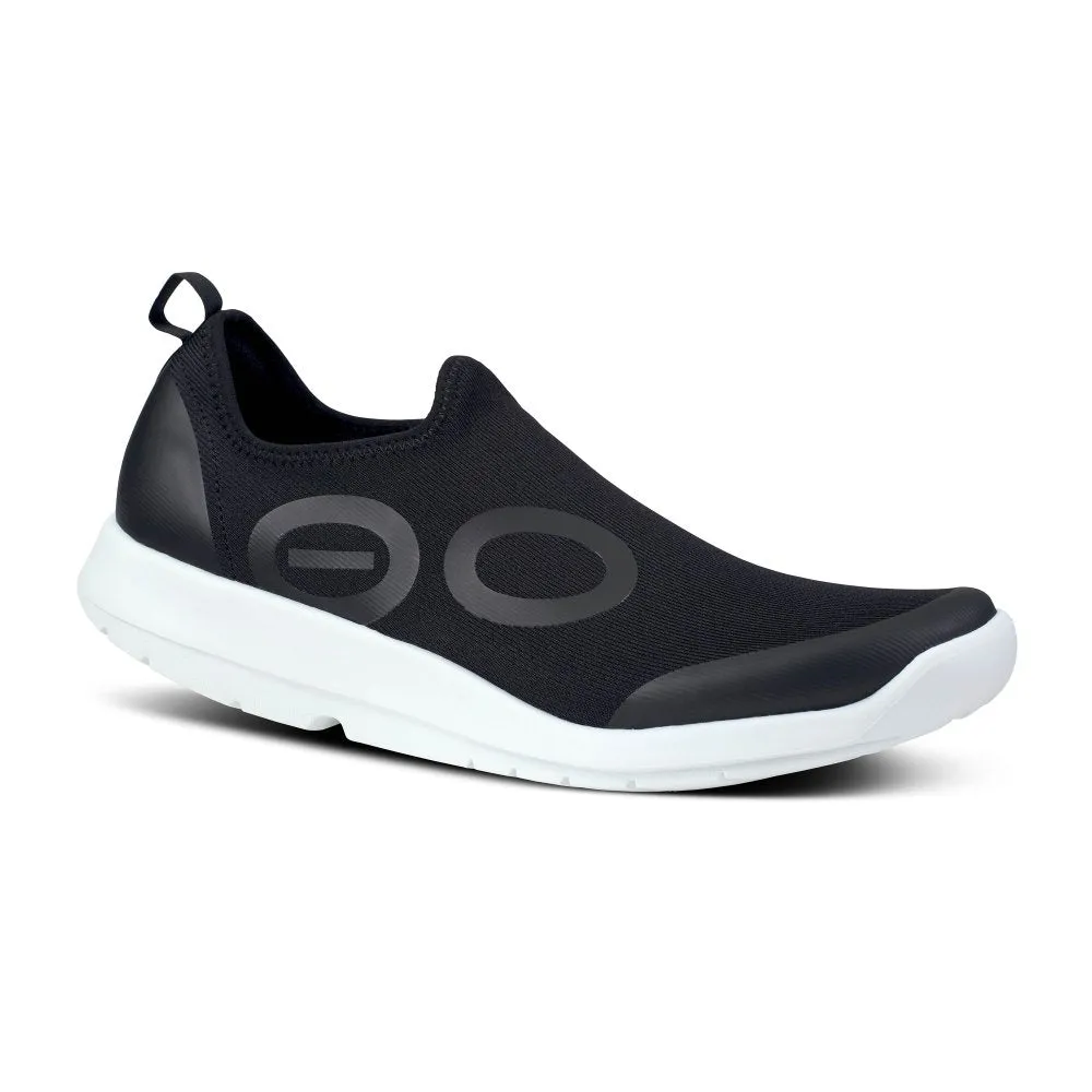 Oofos Men's OOmg Sport Low - White & Black