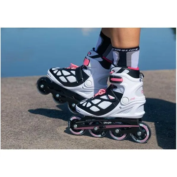 PlayLife Uno White Pink 80 Inline Skates