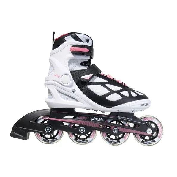 PlayLife Uno White Pink 80 Inline Skates