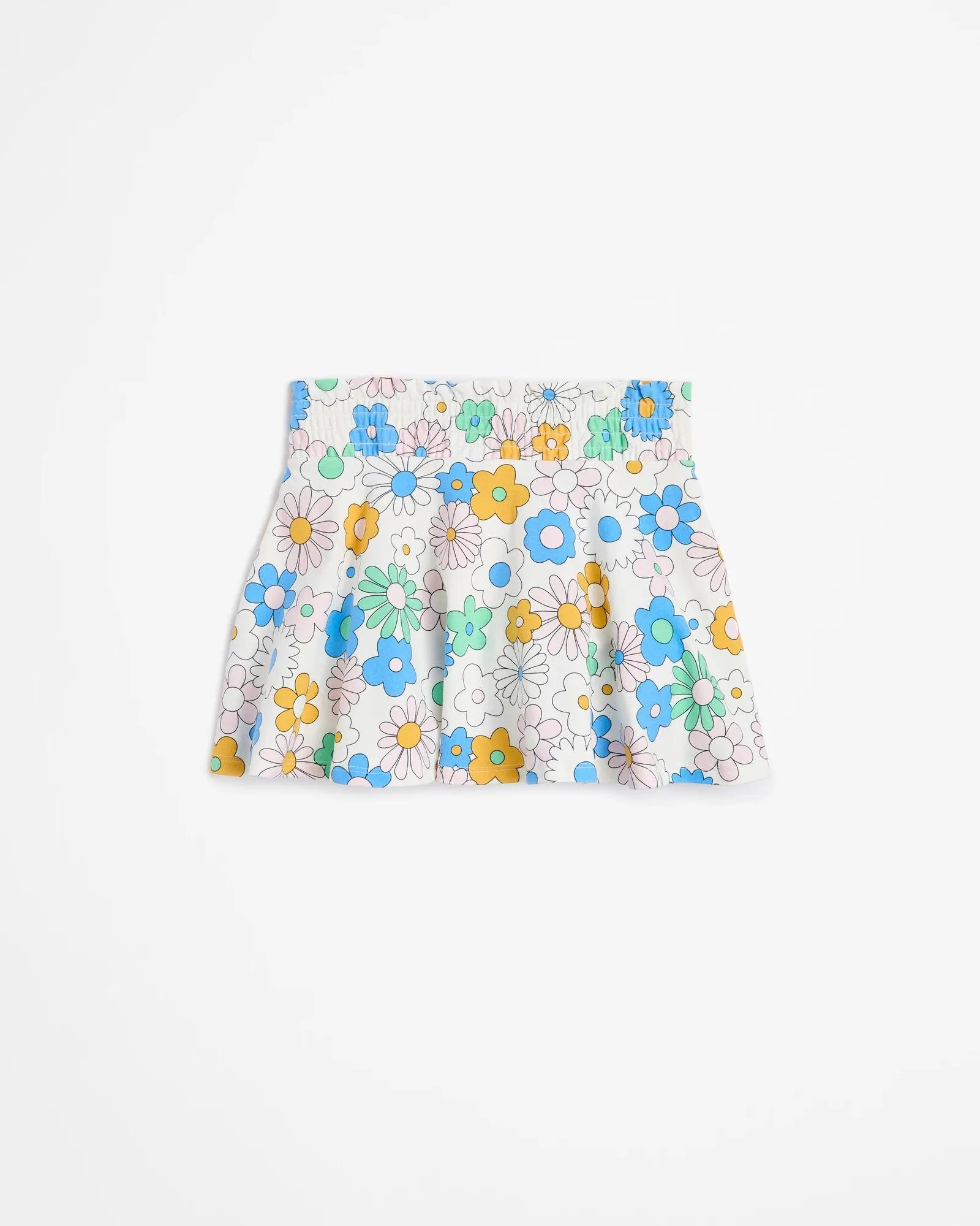 popular  Floral Shirred Skater Skort