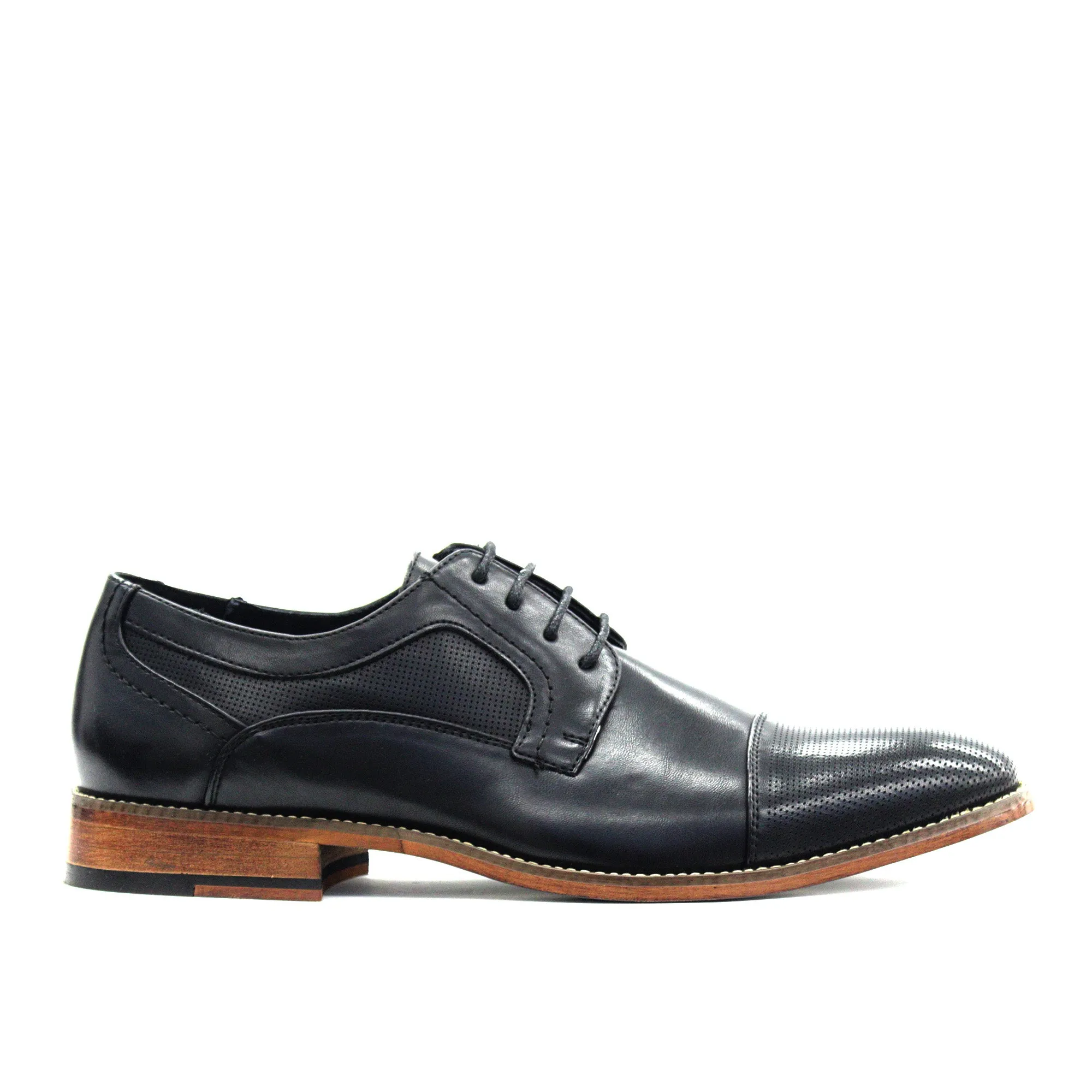 Portabella,CAP TOE-LACE UP-SHOES-G68188-12-BLACK