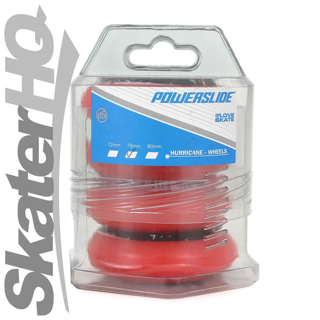 Powerslide Hurricane 76mm/85a 4pk - Red