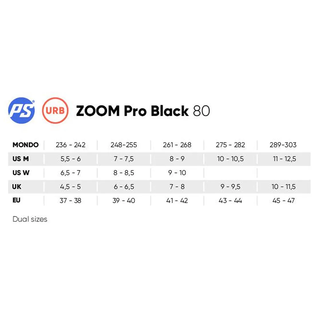 Powerslide Zoom Pro 80 - Black/White