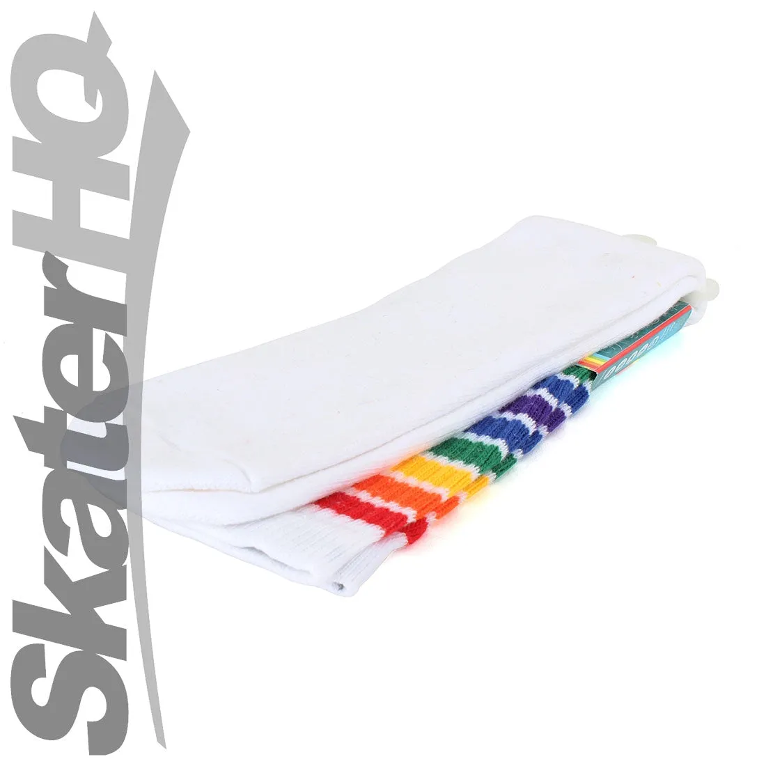 Pride Freedom 22 Tube Knee-High Socks - Thin Rainbow