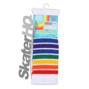 Pride Freedom 22 Tube Knee-High Socks - Thin Rainbow