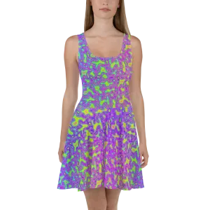 Psychedelic Mess Skater Dress