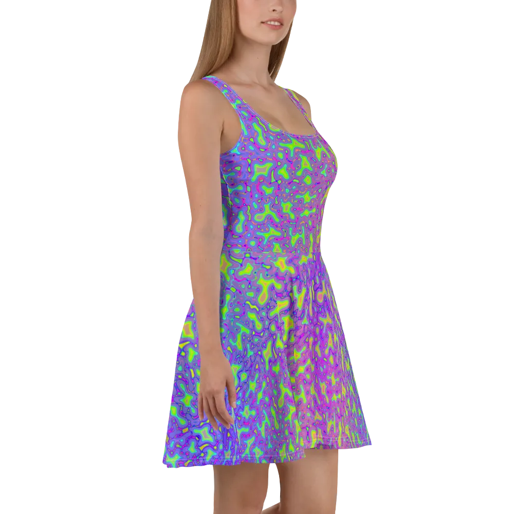 Psychedelic Mess Skater Dress