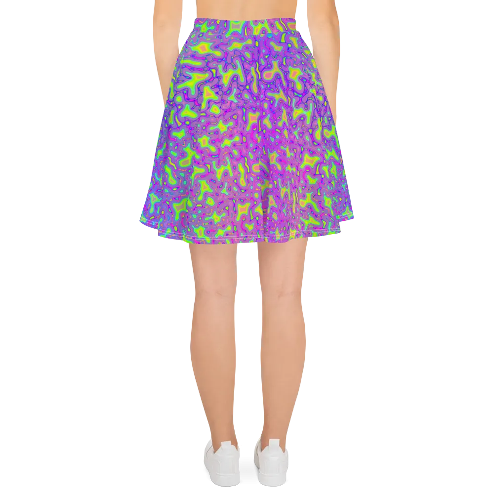 Psychedelic Mess Skater Skirt