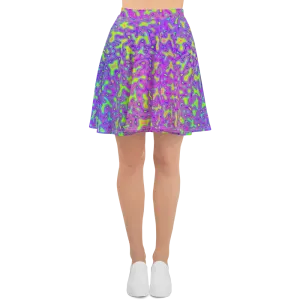 Psychedelic Mess Skater Skirt