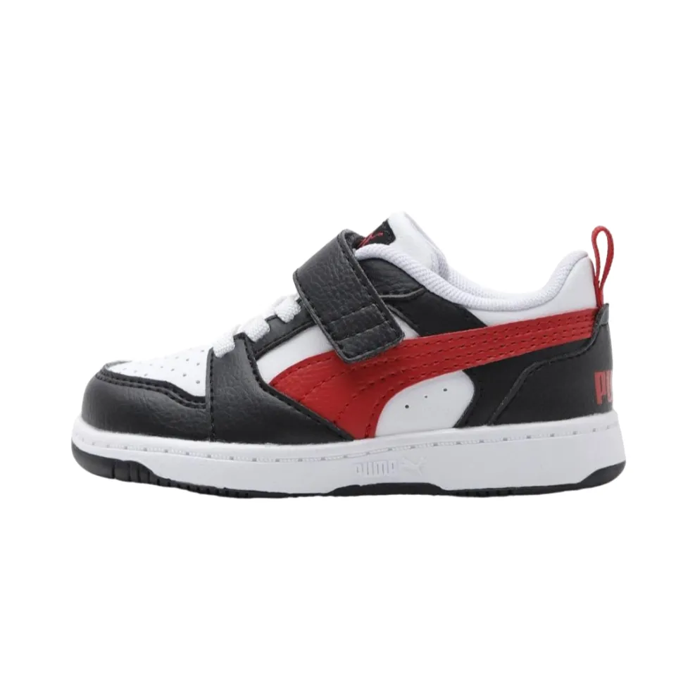 Puma scarpa Sneakers Rebound v6 Lo 397420-04 bianco-nero-rosso