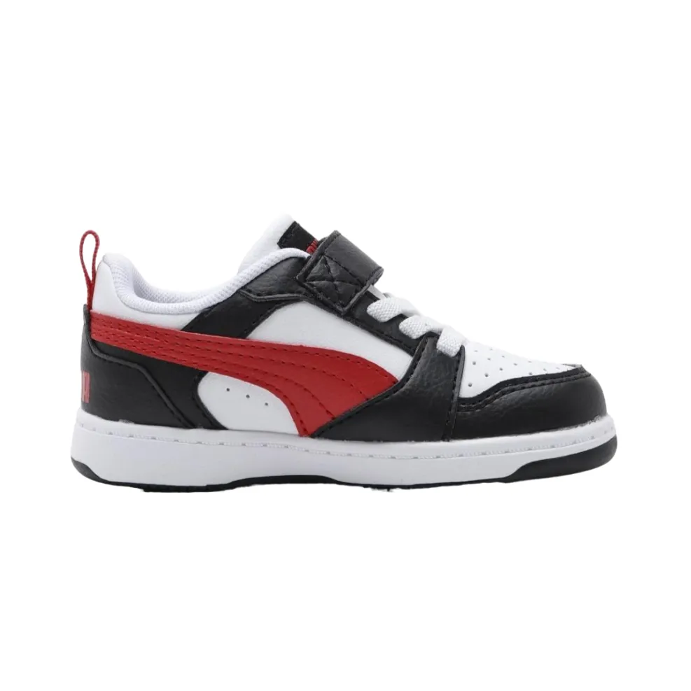 Puma scarpa Sneakers Rebound v6 Lo 397420-04 bianco-nero-rosso