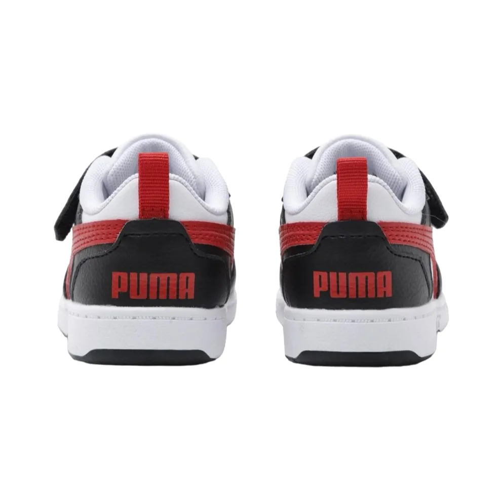 Puma scarpa Sneakers Rebound v6 Lo 397420-04 bianco-nero-rosso