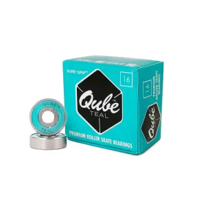 Qube Teal 8mm Bearings 16pk